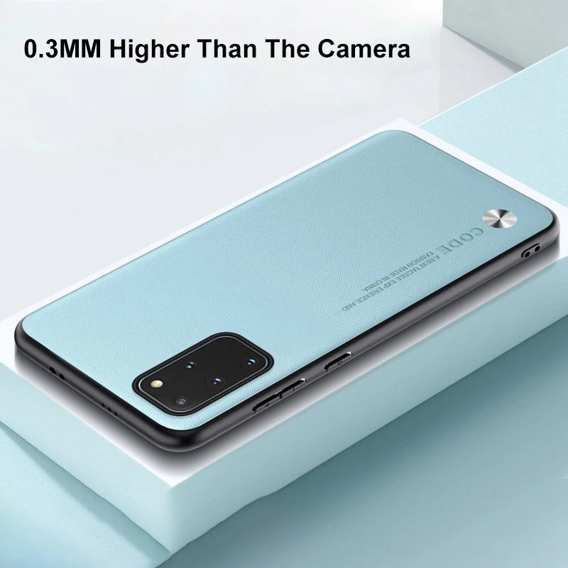 Luxury Leather Phone Case For Samsung Galaxy S20 Plus S20 FE Protective Cover Matte Silicone Case For Samsung Note 20 Ultra 5G