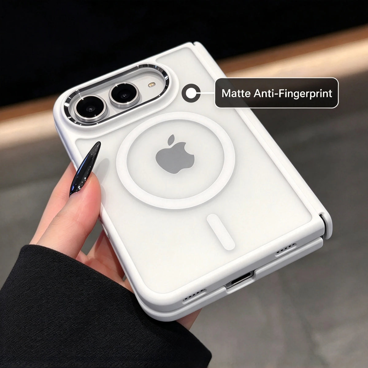 Case For Apple iPhone Duo For Foldable iPhone Duo For Magsafe Magnetic Full Body Matte Texture Shockproof Anti Fingerprint Cover