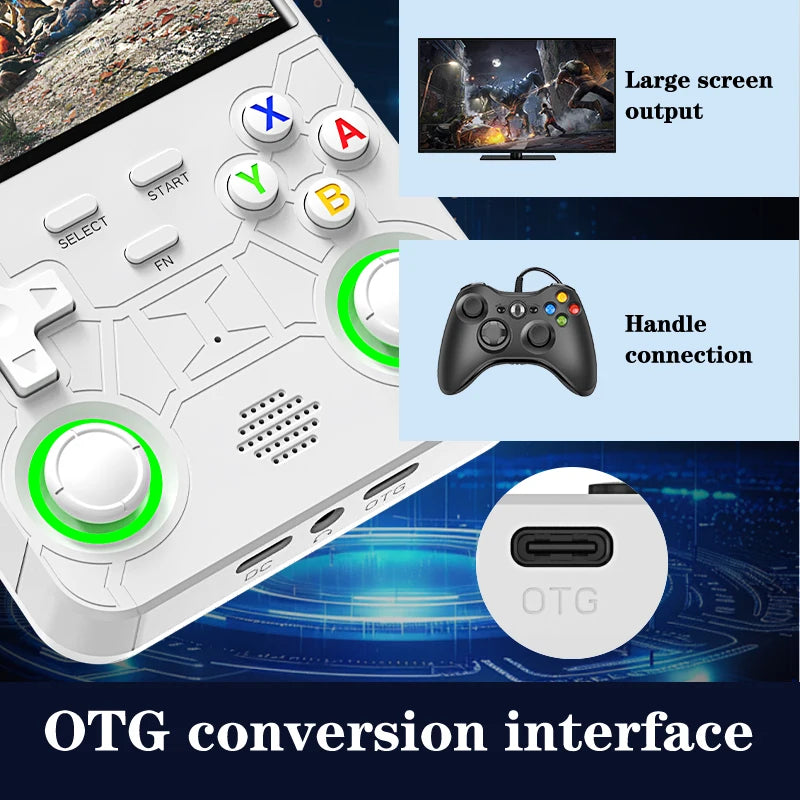 R36 ULTRA Handheld Game Console Linux Open Source System HD4 inch High-Definition IPS Screen Retro Game Video Player