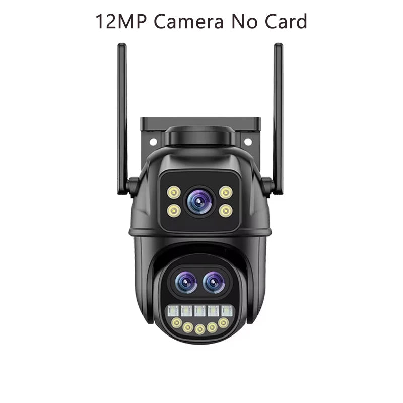 12MP PTZ Wifi Camera IP 8X Digital Zoom Outdoor Dual Screen Color Night Vision 8MP CCTV Video Surveillance Camera Wireless ICSee