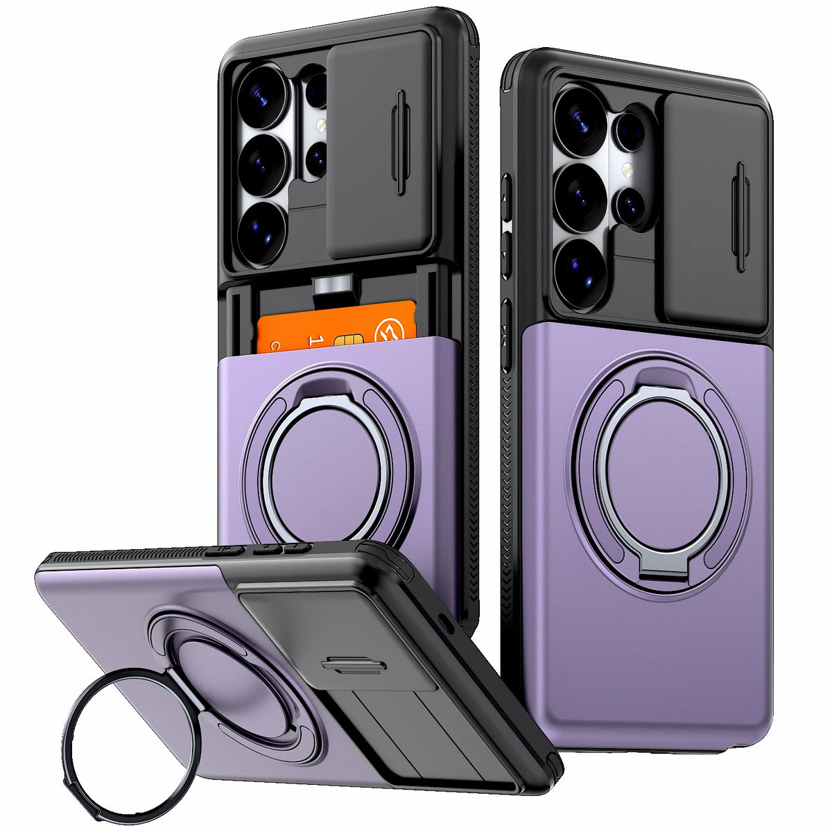 Luxury Wallet Case For Samsung Galaxy S26 S25 S24 Ultra Plus S23Ultra S22Ultra A57 A37 A27 A56 A17 Card Slot Stand Holder Cover