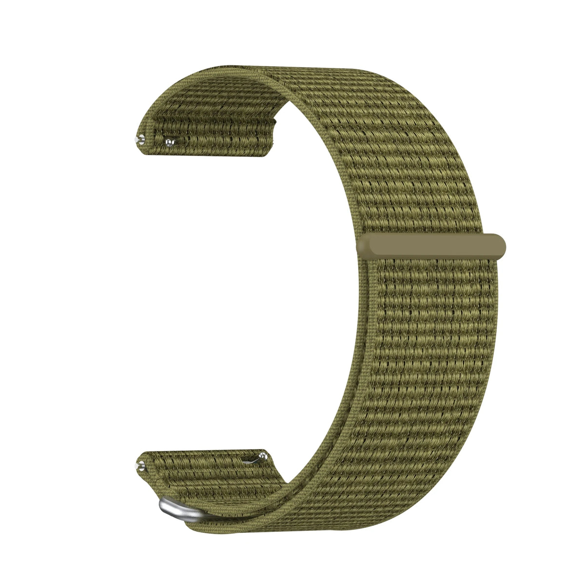 For Garmin Venu X1 Watch Strap Nylon Two-Section Wristband Smart Breathable Metal Mid-Ring Loop Replacement Watch Strap