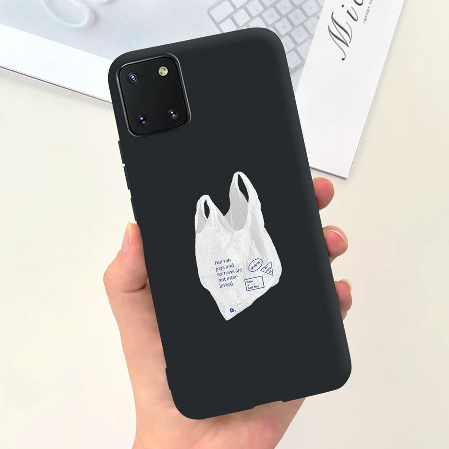 For Samsung Galaxy Note10 Lite Case SM-N770F 6.7'' Popular Candy Painted Cover Soft TPU Phone Case For Samsung Note 10 Lite Bags
