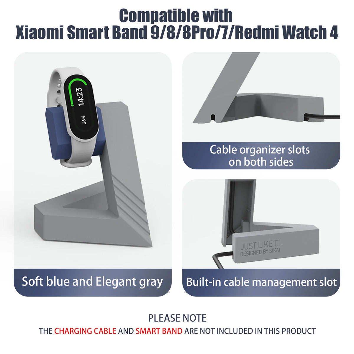 Charging Stand for Mi Xiaomi Band 9Pro 9 8 Pro 7Pro Redmi Watch 4 Smart Watch Accessories Dock Station