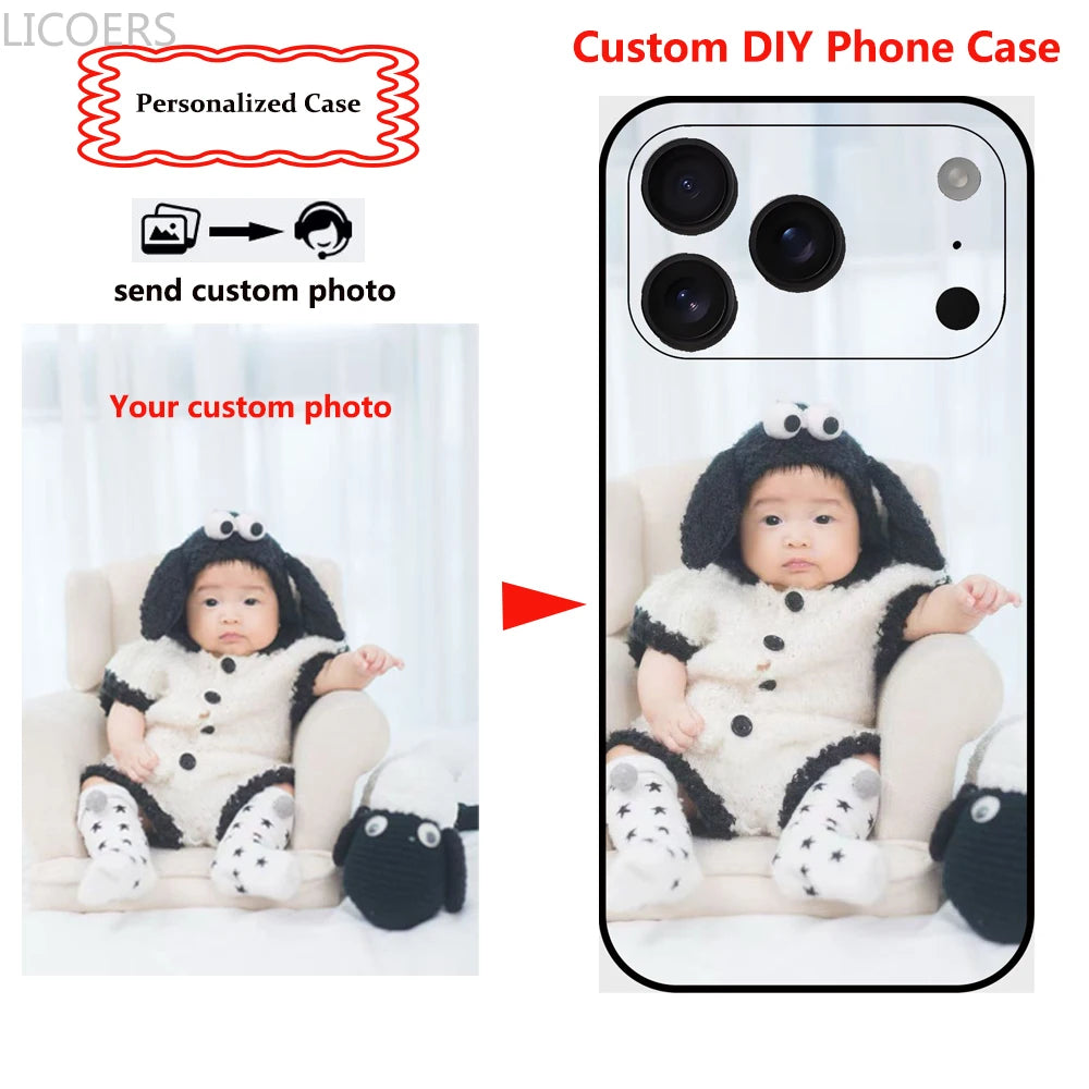 Custom Matte Case for iPhone 18 17 Pro Max 17e Air 17ProMax Full Protect Shell DIY Personalized Photo Picture Soft Cover Fundas