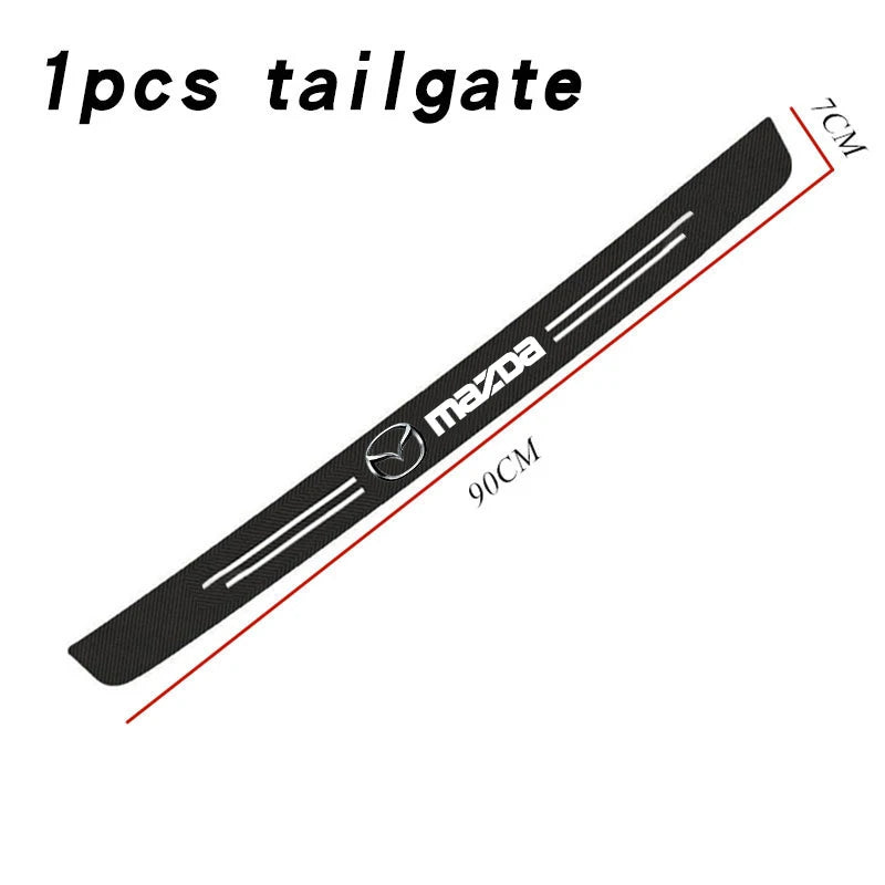 Car Door Sill Protector Carbon Fiber Threshold Stickers for Mazda 3 bk bl bj bn 323 Axela Atenza CX-3 CX-4 CX5 CX-7 CX-9 Auto