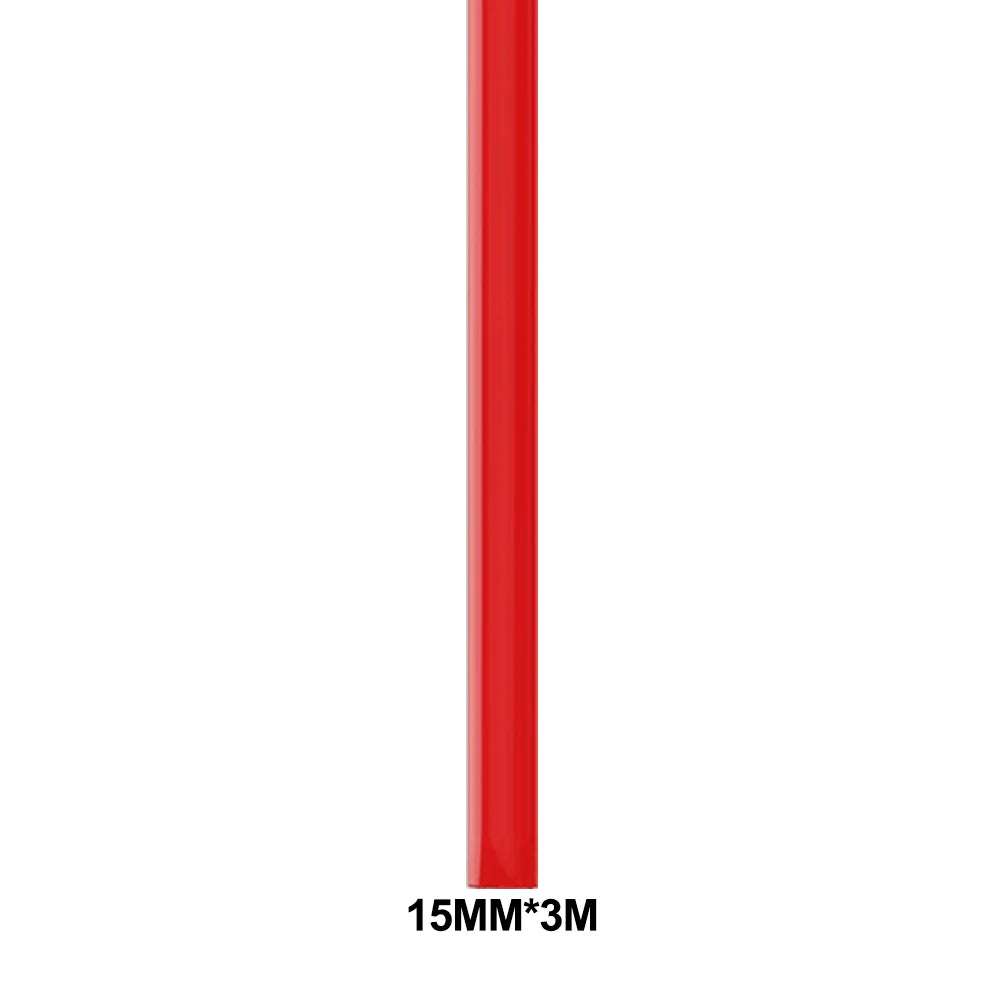 3M /5M DIY Car Bumper Self-adhesive red Decorative Strip Thickened PVC Material To Prevent Body Scratches Decorate Car Accessory