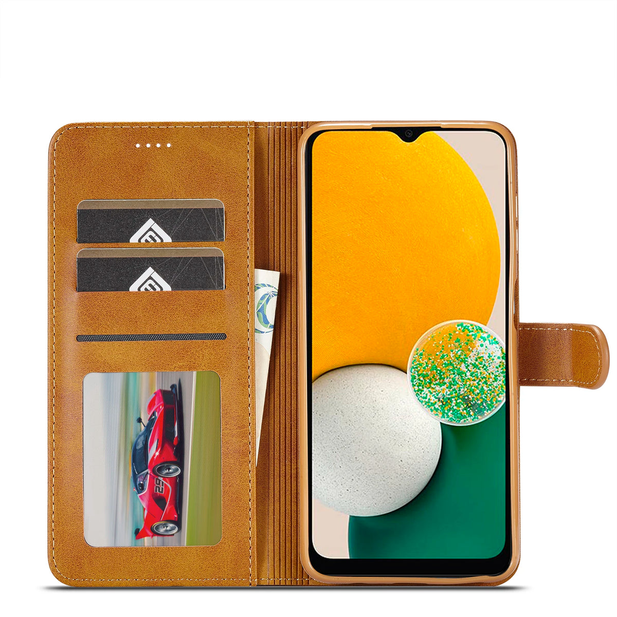 Leather Flip Case For Samsung Galaxy A17 A37 A57 A15 A35 A55 A16 A36 A56 A07 A26 A06 A05S A14 A34 A54 A13 A33 A53 Wallet Cover