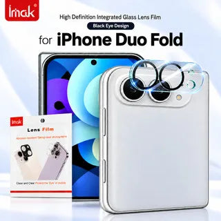 Camera Lens Glass For iPhone Duo Fold 2in1 Acrylic Glass Camera Protector Film Anti Fingerprint 9H Hardness HD Clear LS0013