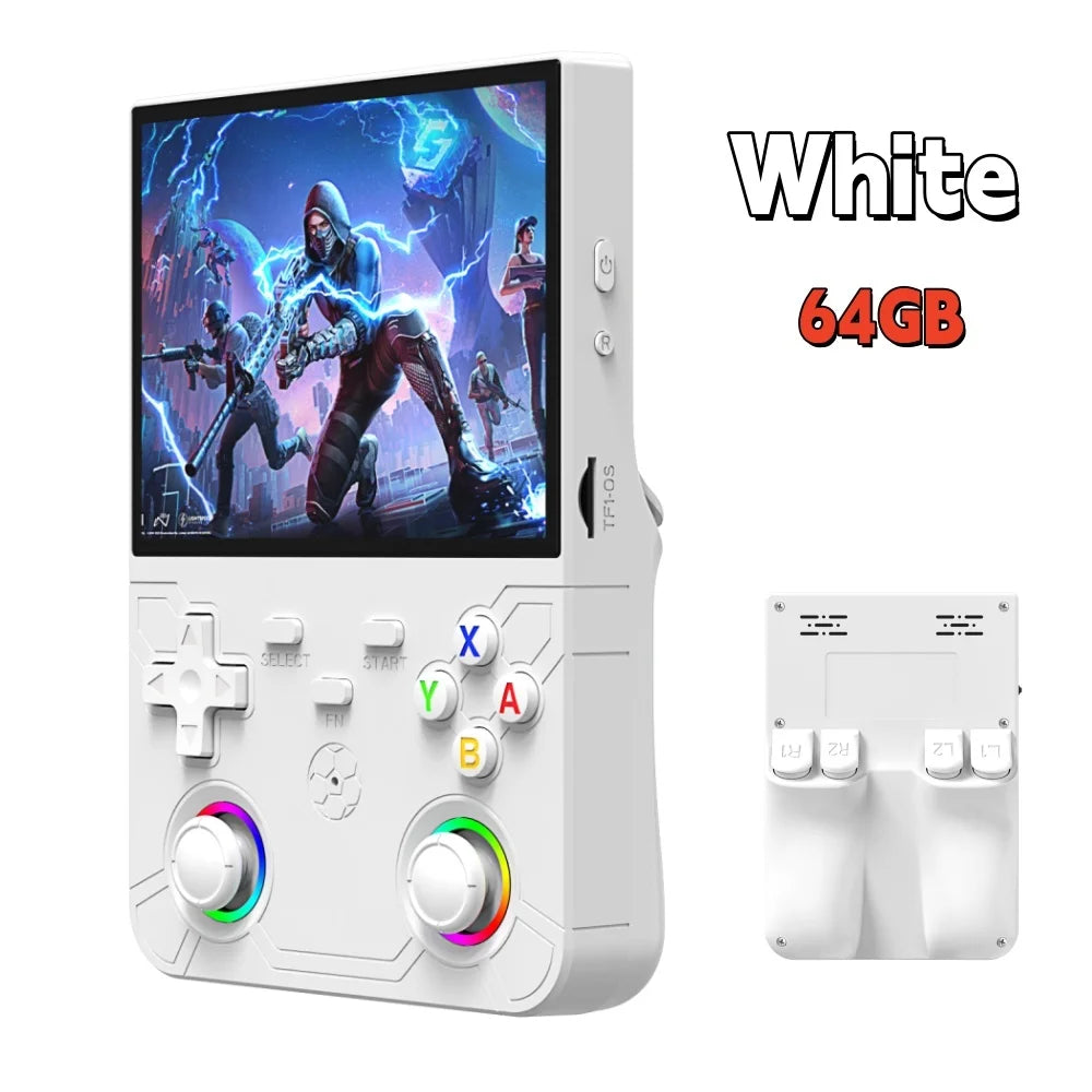 New R36 Ultra X Handheld Retro Video Game Console IPS Screen 128GB Games Portable Pocket Player with Linux System