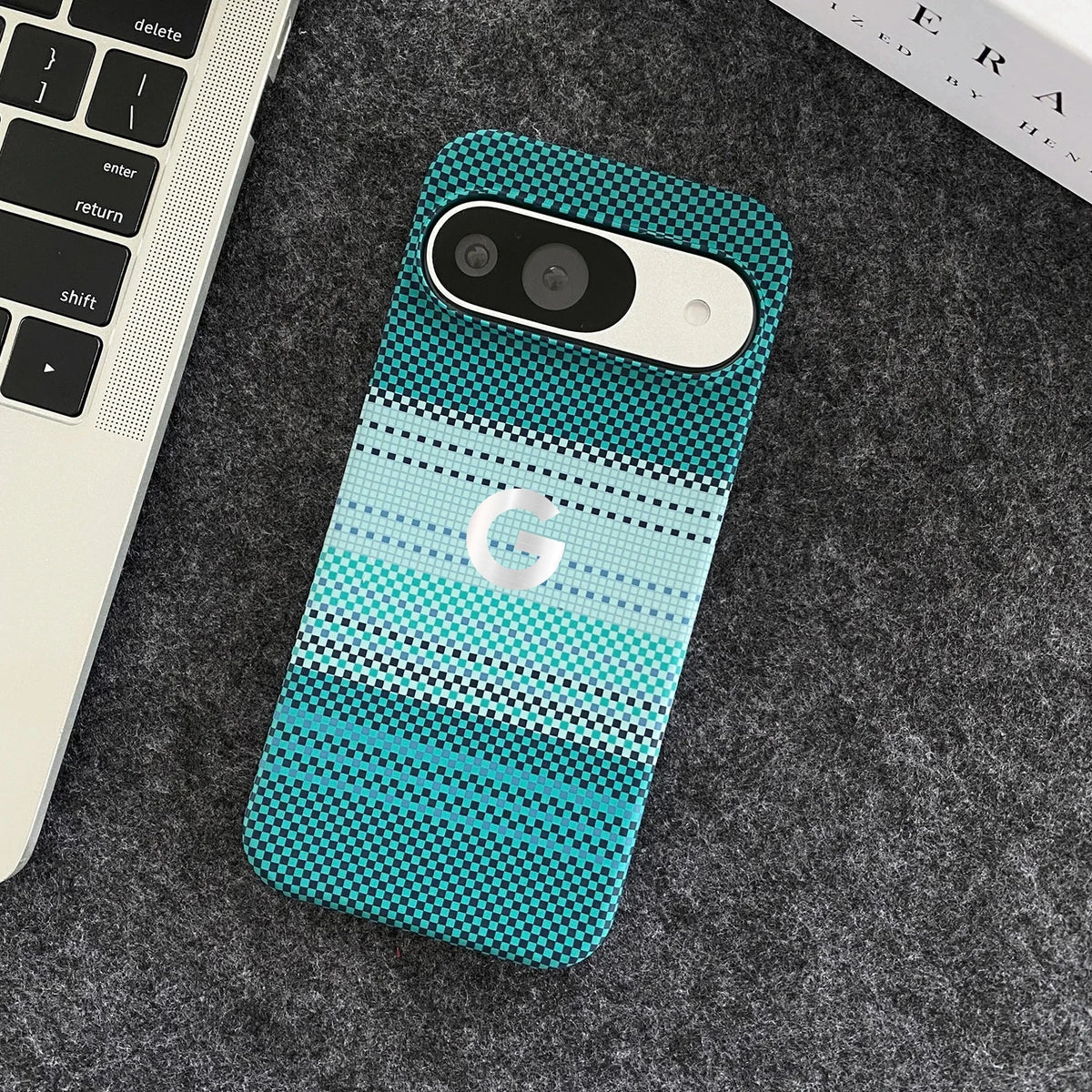 Luxury Ultra-Thin Carbon Fiber Kevlar Pattern Case For Google Pixel 9 Pro XL 8 7 Pro 5G Wireless Charging Rugged Anti-drop Cover