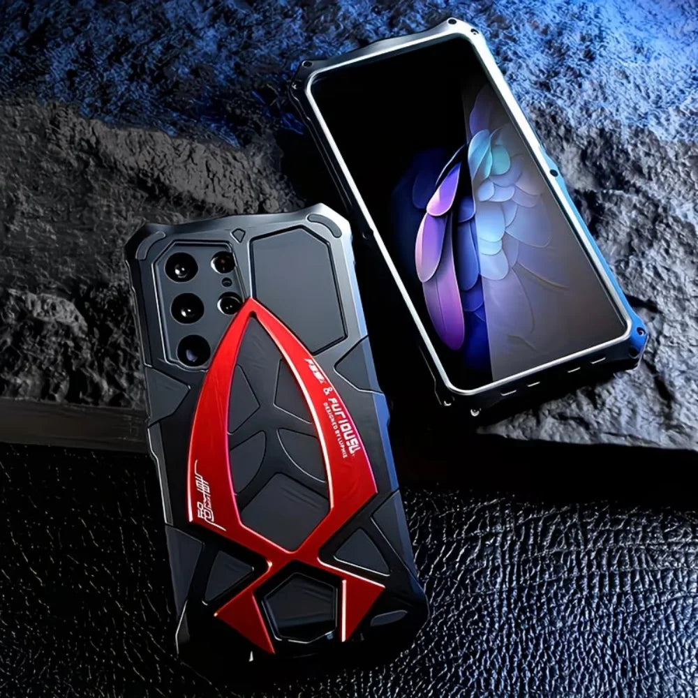 Military Grade Heavy Armor Metal Phone Case for Samsung Galaxy S26 S25 S24 S23 S22 Ultra Luxury Shockproof Back Cover Bumper
