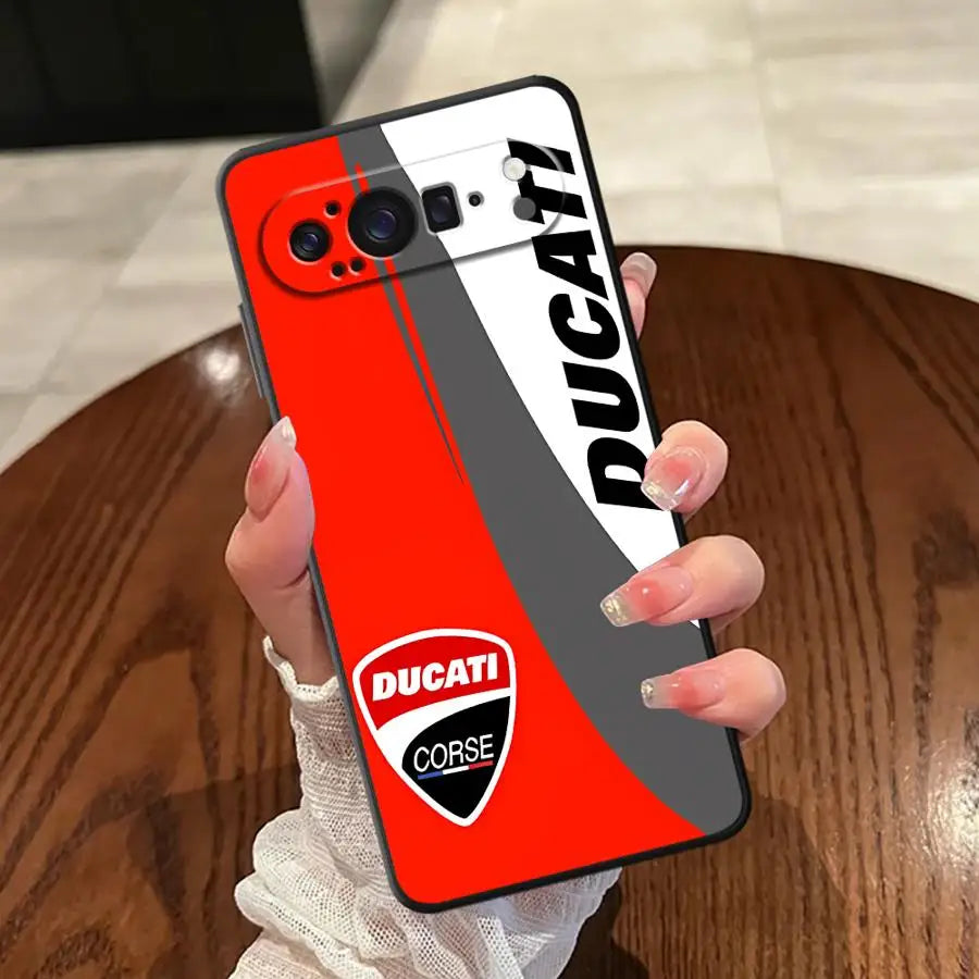 Case for Google Pixel 8a 6 7 8 Pro 10 9 Pro XL 7a 9a 6a Soft Shell Moto-rcycleS Racing DD-ucatieS