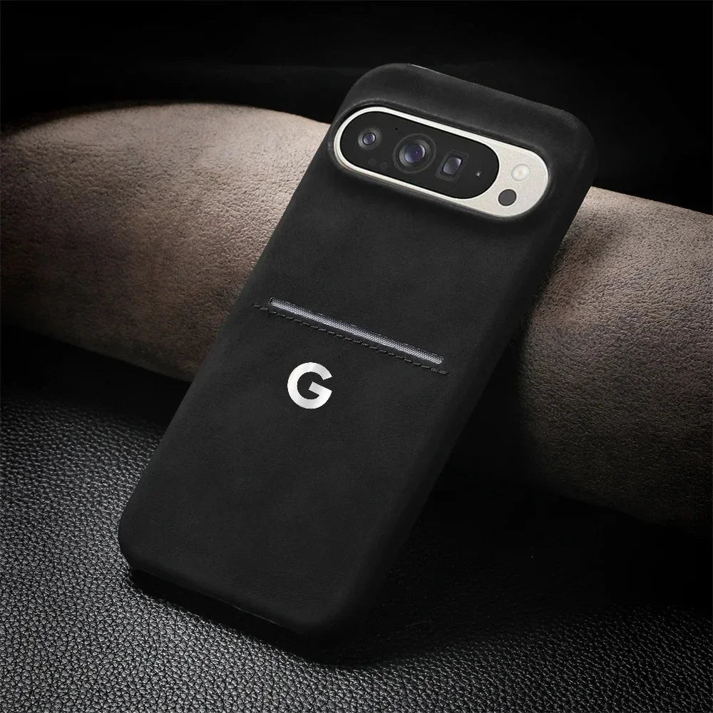 High Texture Retro Business Sheepskin Case For Google Pixel 11 10 9 ProXL 8 Pro Card Slot Skin Friendly Shockproof Protect Cover