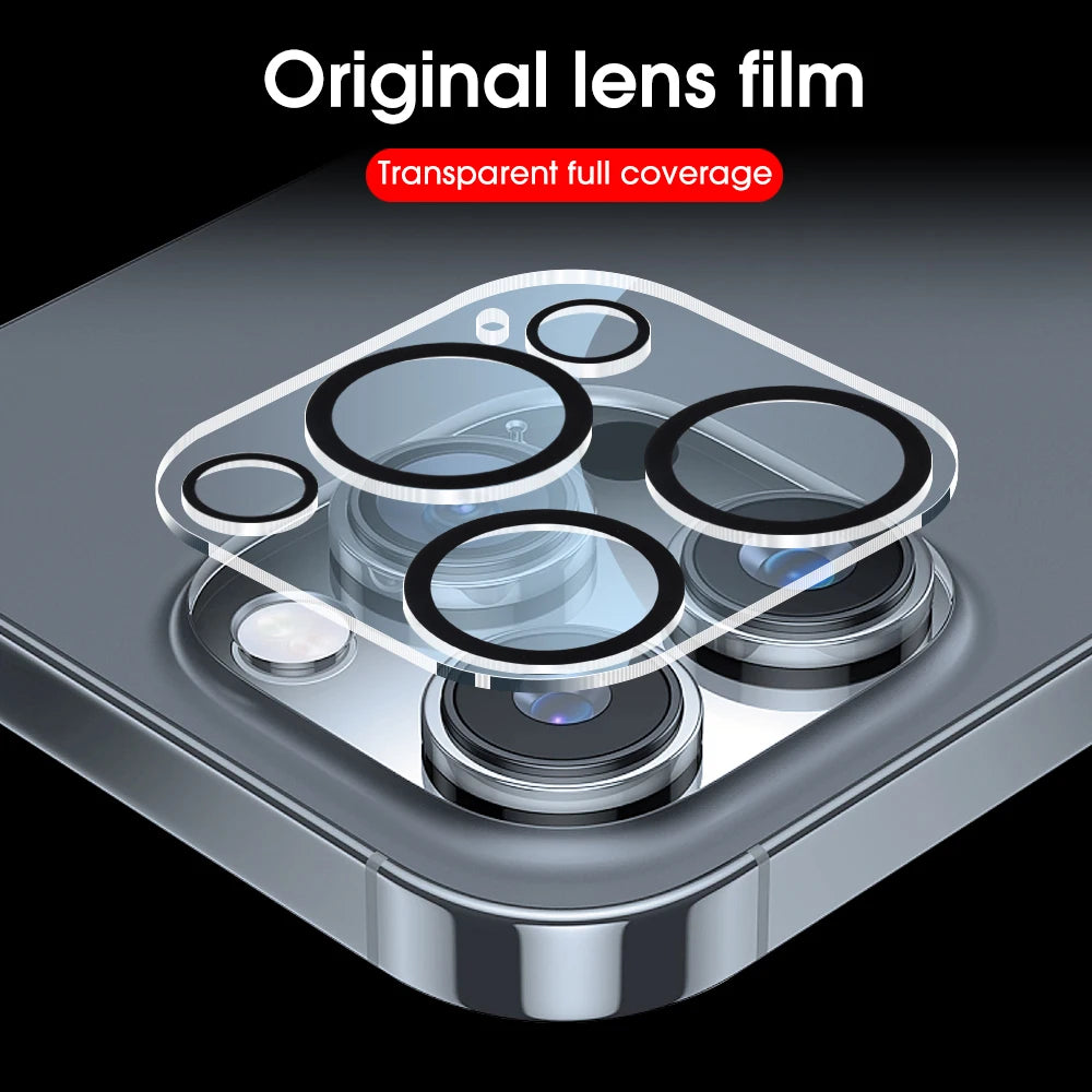 1/3/5PCS Back Camera Len Tempered Glass For iPhone 13 Mini For iPhone 13 14 15 16 Pro Max Plus Len Screen Protectors Glass Film