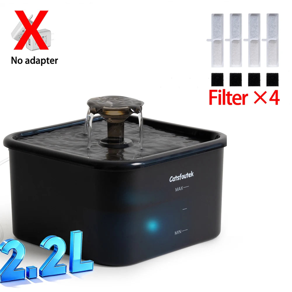 2.2L Automatic Cat Water Fountain Operated Automatic Pet Water Fountain With Motion Sensor Dog Cat Water Dispenser Bowl