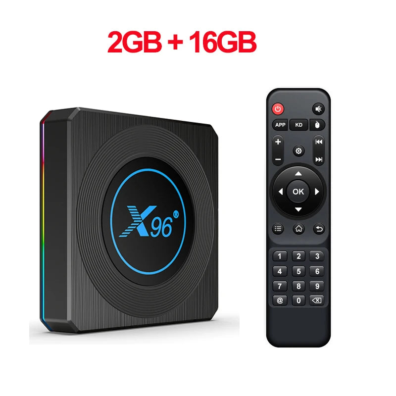 X96 X4 Smart TV Box Amlogic S905X4 Android 11 2.4/5G Dual Wifi 4G 32G 64G Support AV1 BT HD 4K 8K RGB Light Media Player TVBOX