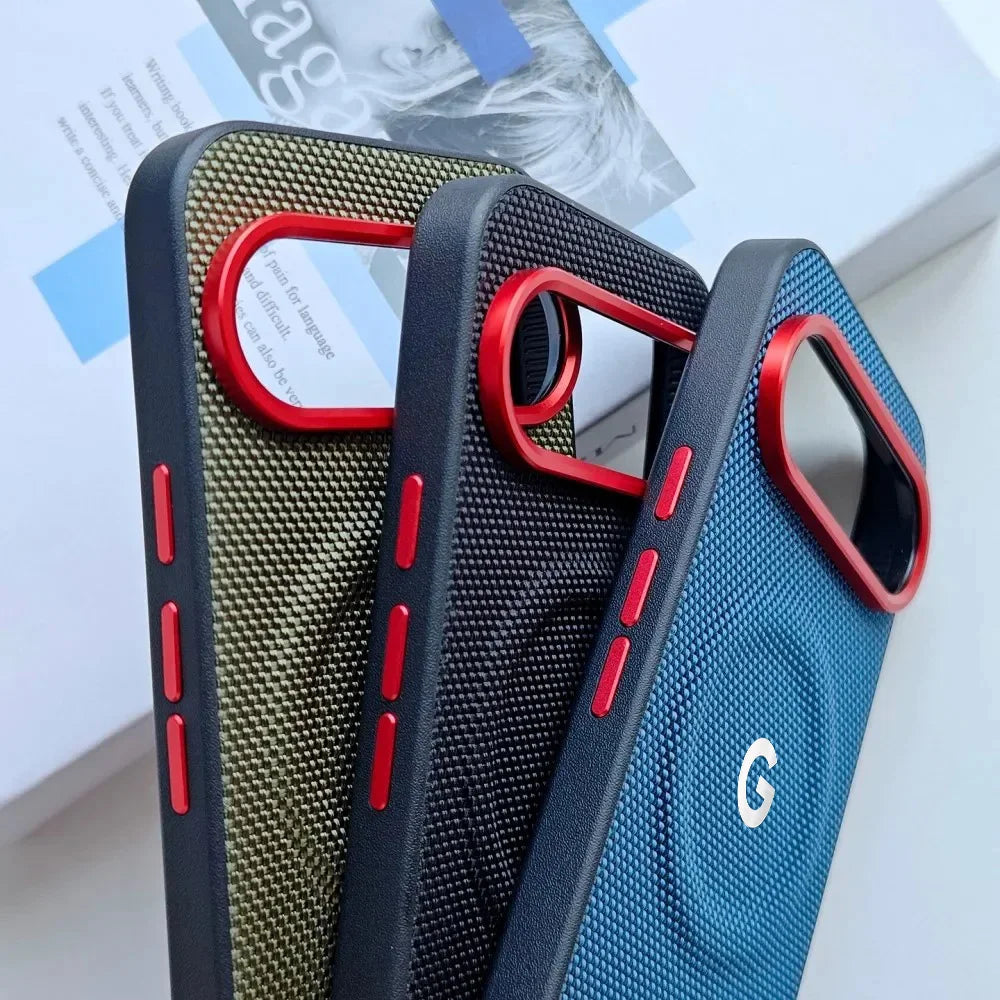 Luxury PU Weave Leather Texture Magnetic Phone Case For Google Pixel 11 10 9 Pro XL 10A 9A Shockproof Wireless Charging Cover