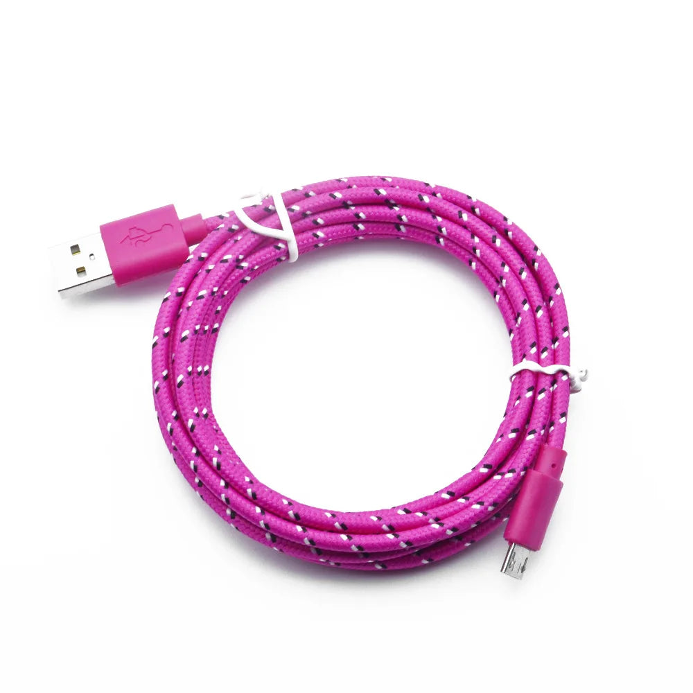 1M/2M/3M Micro USB Fast Charging Cable For Xiaomi Android Mobile Phone Data Sync Cable For Samsung Micro USB Charger Wire V8