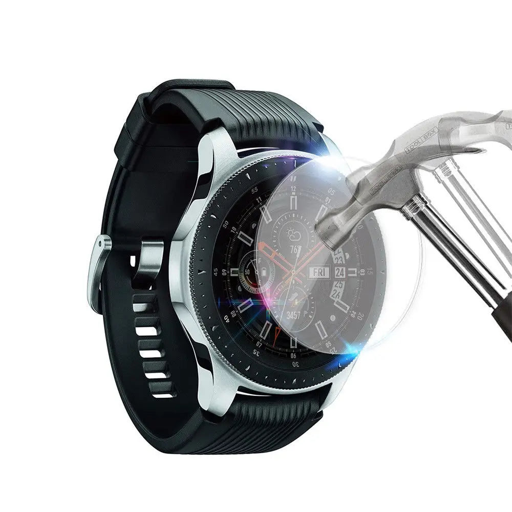2Pcs 24mm to 43mm Watch Tempered Glass Screen Protector Smart Watch Protective Screen Film Guard Anti Scratch Crystal