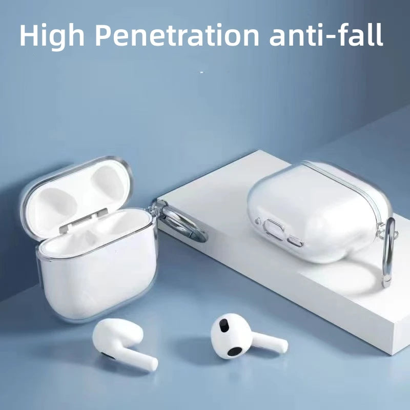 Clear Earphone Case Compatible for Apple AirPods 4 Generation Protective Case Cover for AirPods 4 TPU Protective Case