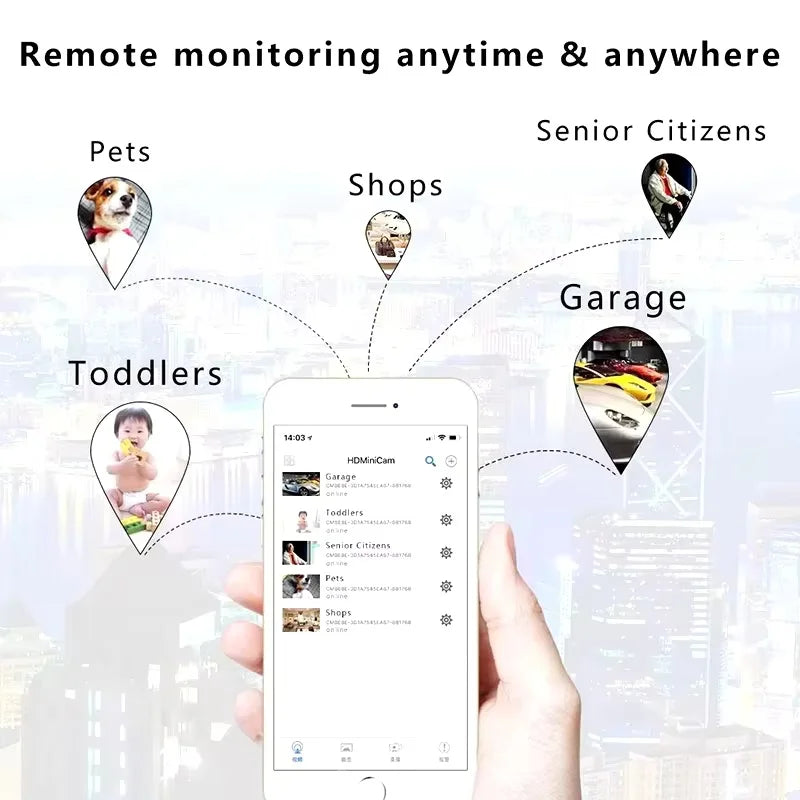 XD Mini Camera Full HD 4K WiFi Night Vision Remote Security Monitoring Home Protection Waterproof Video Recorder