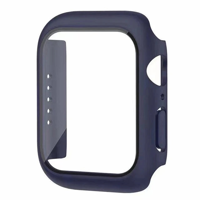 Glass+Cover For Apple Watch case11 10 9 8 7 6 SE 5 Ultra Accessorie Screen Protector iWatch serie 44mm 40mm 49 41 45mm 42mm 46mm