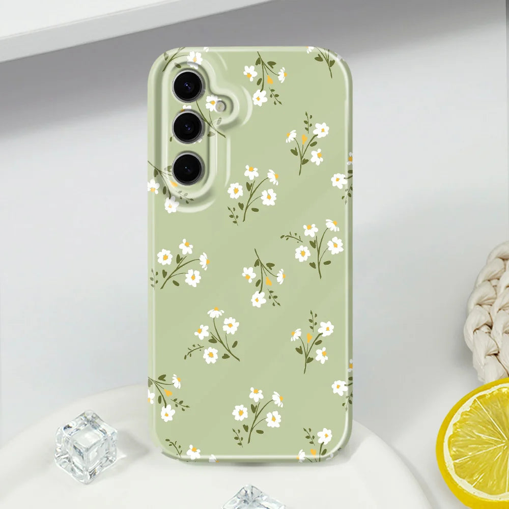 Sunshine Flower Phone Case For Samsung Galaxy S25 S24 S23 S22 S21 S20 Plus Ultra FE 5G Film Hard Cover