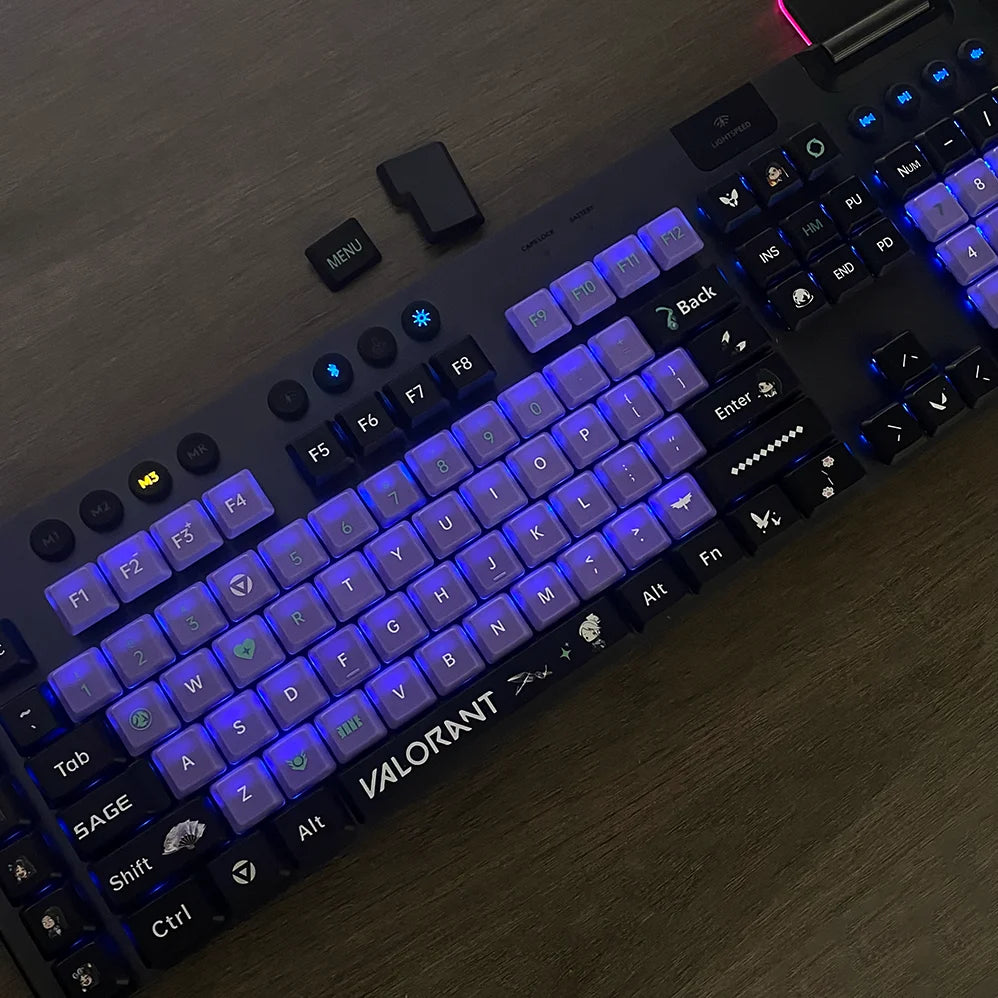 Dazzling Upgrade! G915 Dual-color Keycaps, PBT DIY Keycaps for Logitech G813/G815/G913/G915 TKL RGB Mechanical Gaming Keyboards