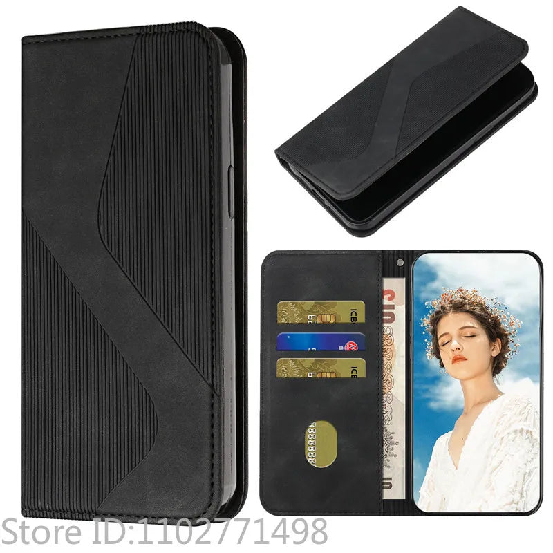 S10+ Luxury Wallet Flip Cover Phone Case For Samsung Galaxy S10E S10 Plus Lite G973F Magnetic Shockproof Leather Cases Fundas