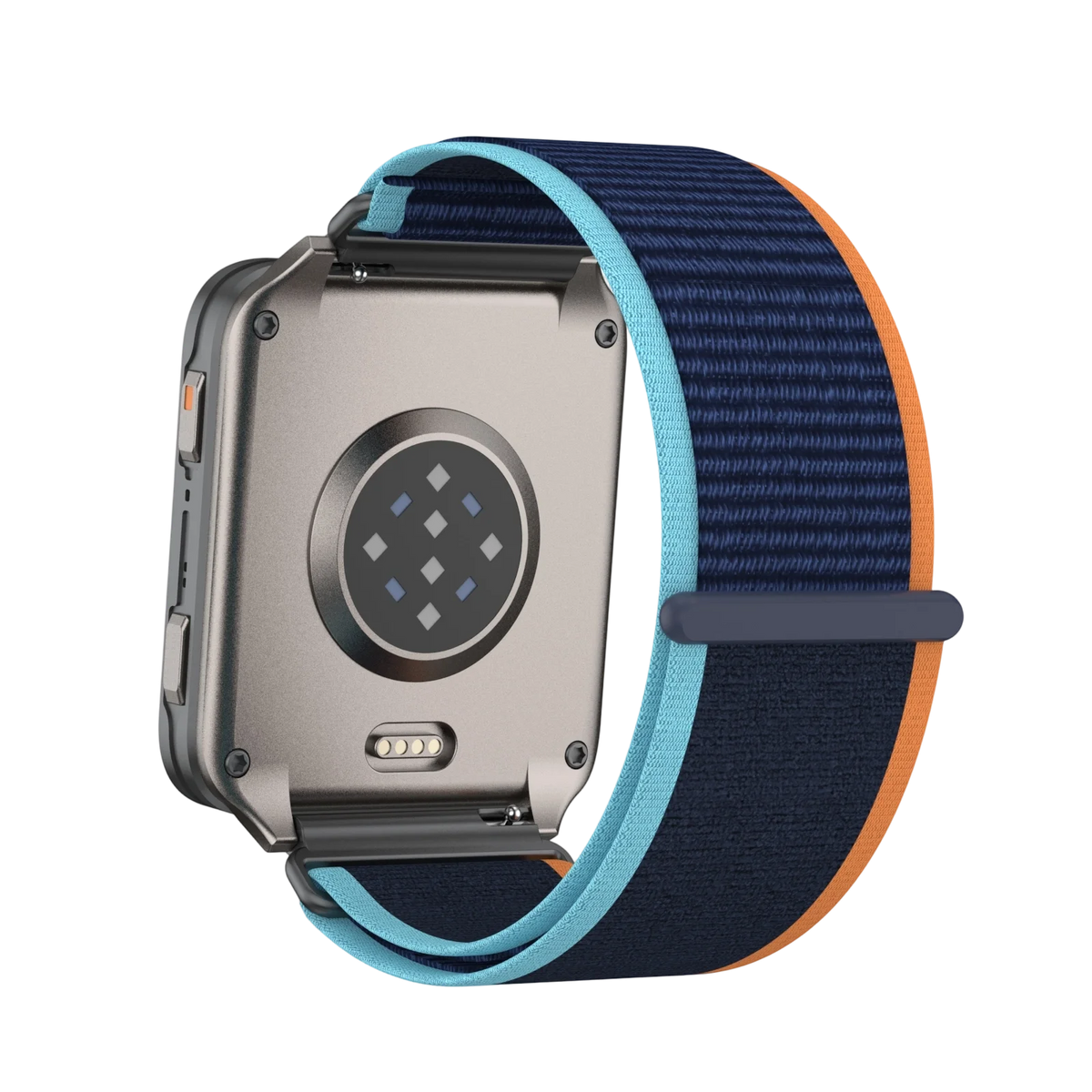 For Garmin Venu X1 Watch Strap Nylon Two-Section Wristband Smart Breathable Metal Mid-Ring Loop Replacement Watch Strap