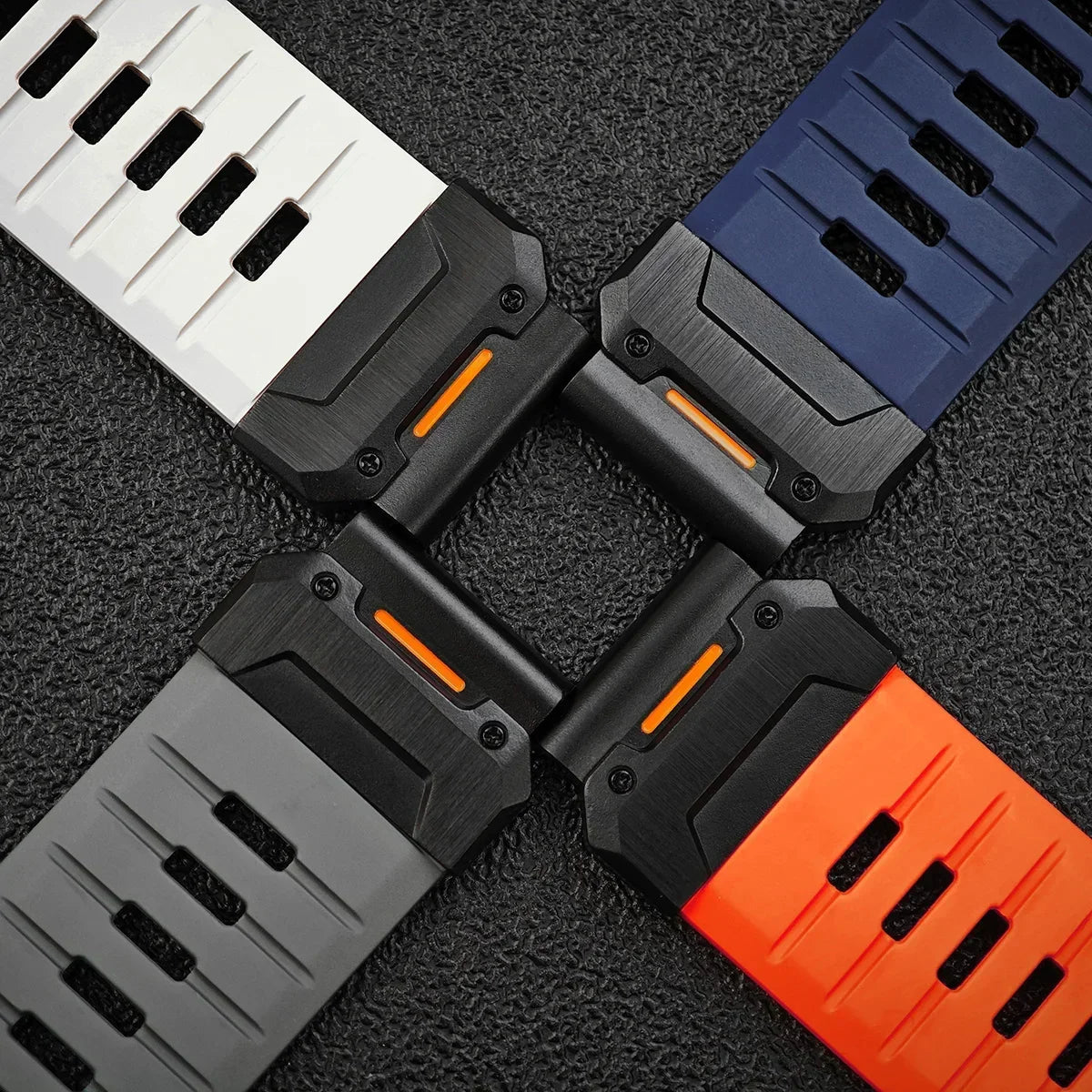 22mm 26mm Fluororubber Strap For Garmin Fenix 8 7X 7Pro Epix Pro Gen2 47mm 51mm QuickFit Garmin Fenix 6 6X Pro 5XPlus Watchband