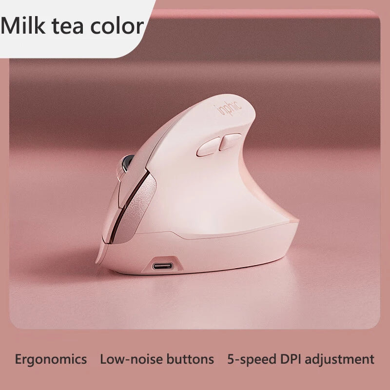Inphic X9 PRO Vertical Wireless Mouse Type-C Fast Charging Ergonomic Silent Office Mouse For Laptop PC Computer Gaming Mouse
