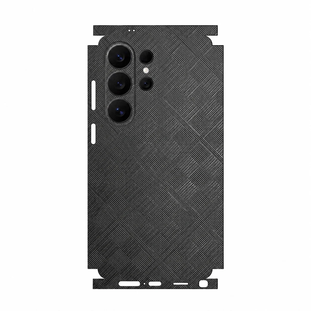 Full Wrap Faux Leather Back Skin for Samsung Galaxy S26 S25 Ultra Plus S24 S23 Anti Scratch Rear Protective Film Sticker