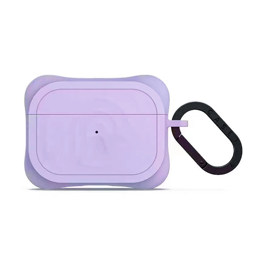 Ripple Liquid Silicone Case For AirPods Pro 3 2 AirPods4 Multi Color Wireless Bluetooth Earbuds Simple Protective Cover
