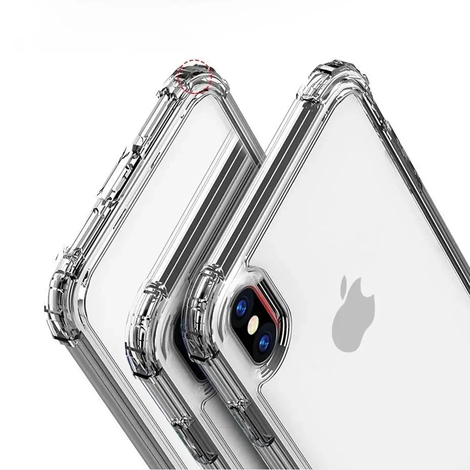 Drop Protection Clear Soft TPU Case for Iphone 17E 18 17 pro max 16e air X XS MAX XR 16E 11 12 13 14 plus 6 7 8 15 16 Cover