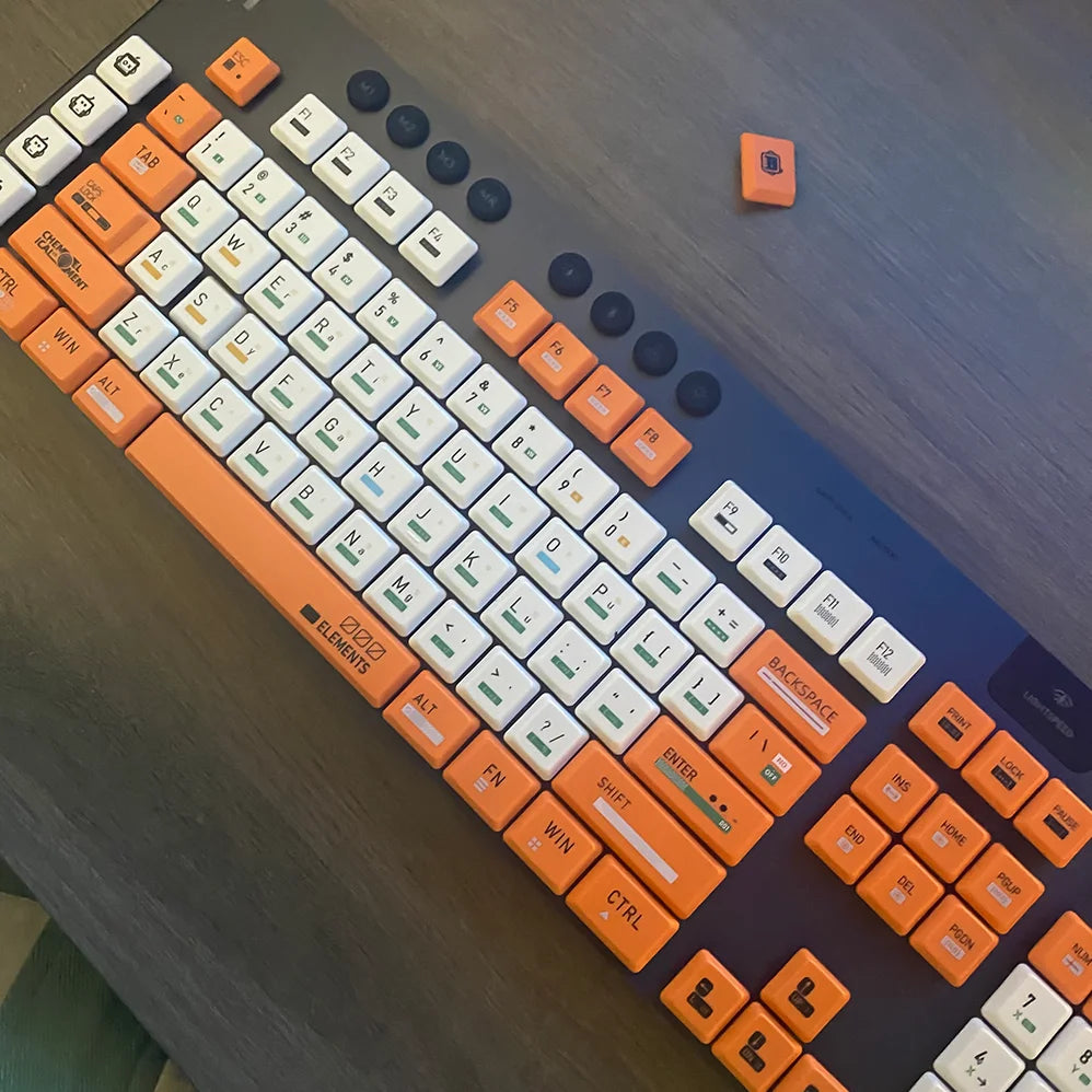 Dazzling Upgrade! G915 Dual-color Keycaps, PBT DIY Keycaps for Logitech G813/G815/G913/G915 TKL RGB Mechanical Gaming Keyboards