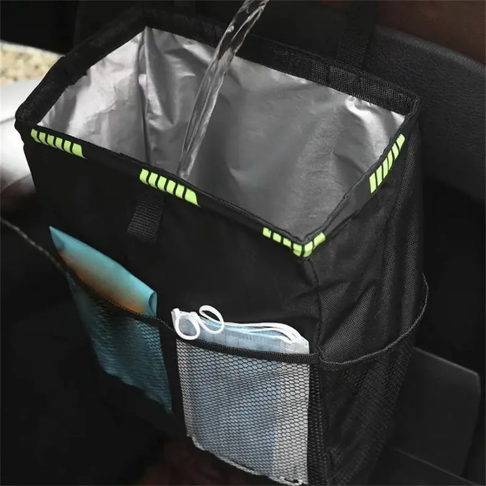 Hanging Car Trash ,Portable Storage Bag, Can Waterproof Car Trash Durable Garbage Bin Organizer for Vehicles, Fit for All Cars