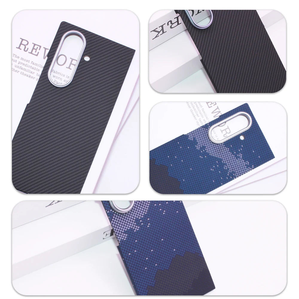 Samsung Fold 7 Kevlar Case Aramid Fiber Slim Thin Phone Cover Durable Protective Jacket for Samsung Fold 7 Model