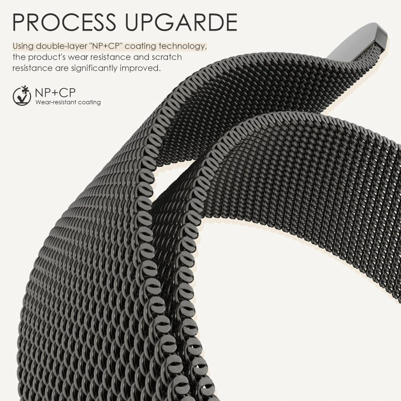 Milanese loop strap For Apple Watch band 11 46mm 44mm 40mm 41mm 42mm 45mm bracelet iwatch series 10 8 7 6 5 4 SE 9 Ultra 3 49mm