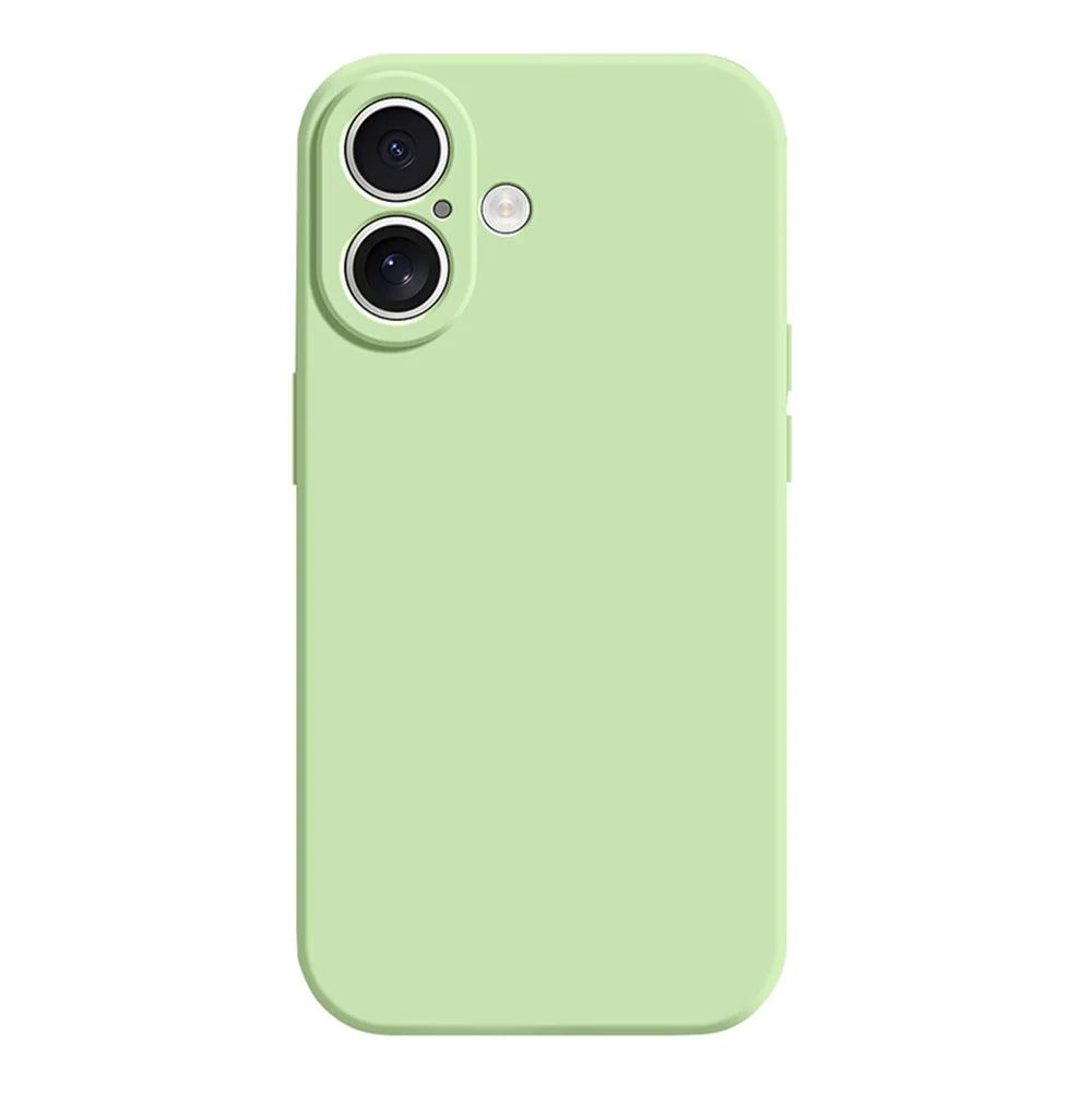 For iphone 17 16 15 14 13 Pro ProMax mini Air PLus Delicate Case Fall prevention Case Liquid Silicone Plain Rubber TPU Protector
