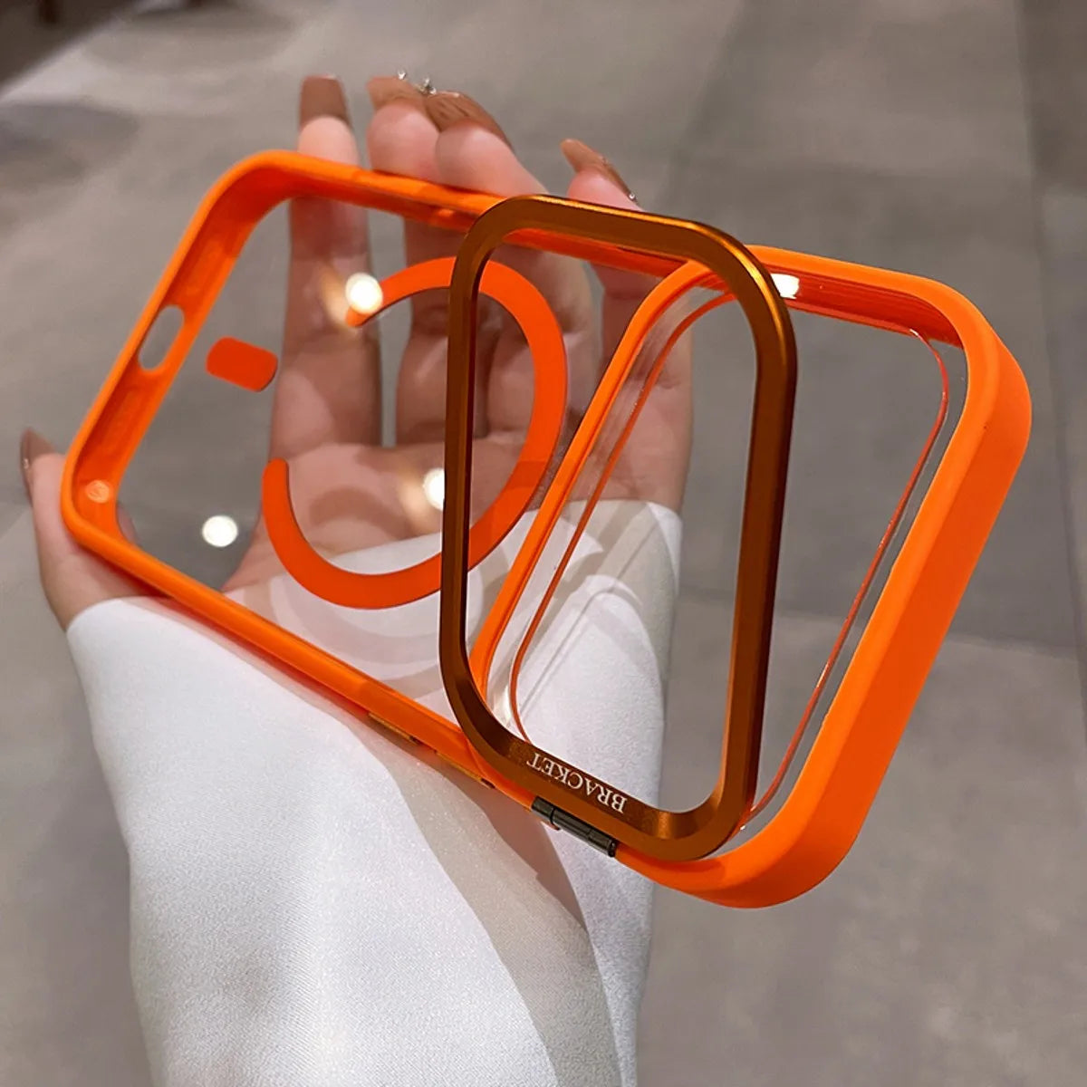 New Tech-Style Magnetic Drop-proof Full-wrap Phone Case with Holder Lanyard for iPhone 17 16 15 14 13 12 11 Pro Max Plus Air