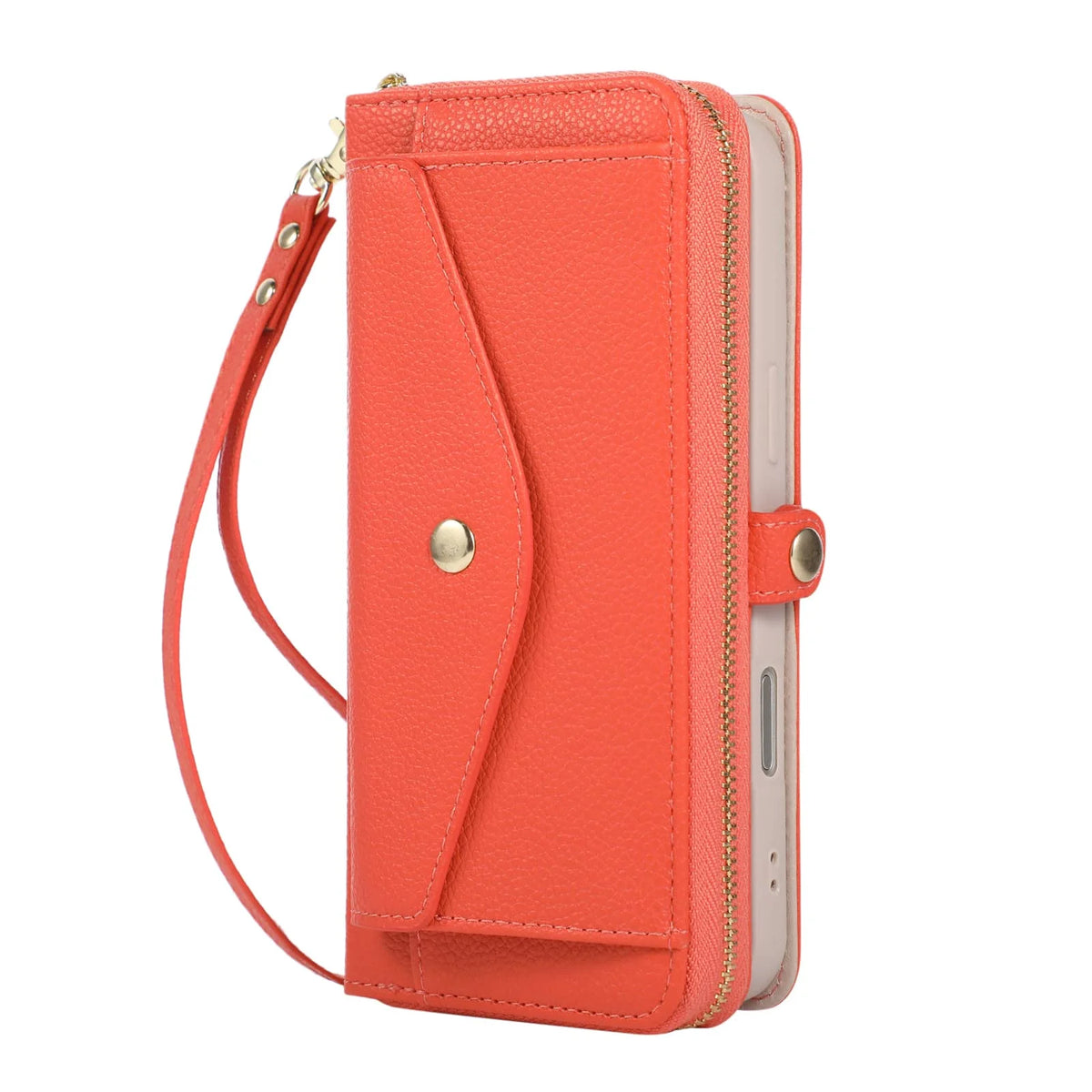 WEFOR Crossbody Wallet Case for Samsung Galaxy S26 S25 Edge S24 S23 FE S22 S21 S20 Ultra, Strap Card Holder Kickstand Mirror
