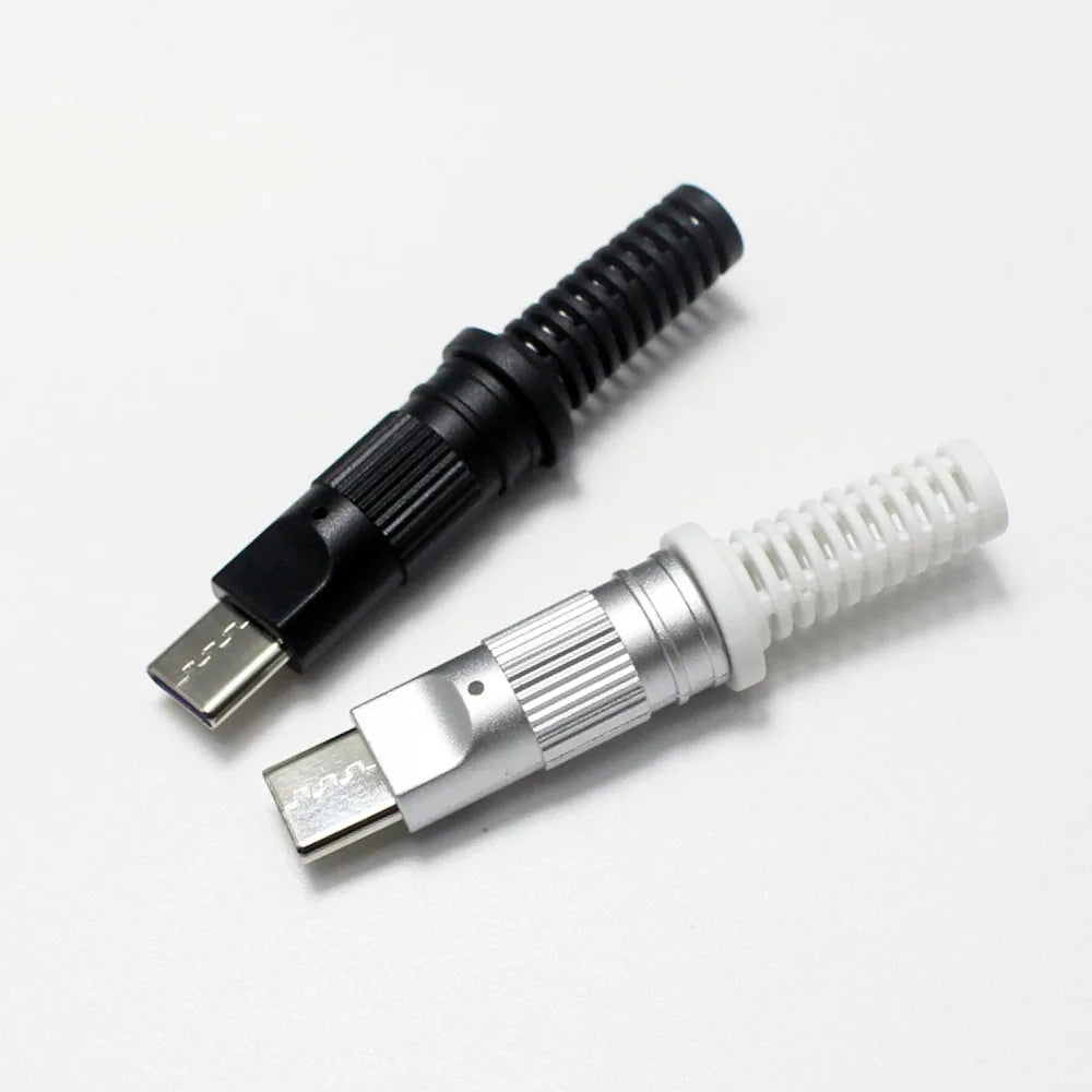 USB 3.1 24Pin Type-C Male 5 Solder Joints For Mobile Phone Fast Charging 3A C TO C With CC Solder Pad Repair DIY Data Plug