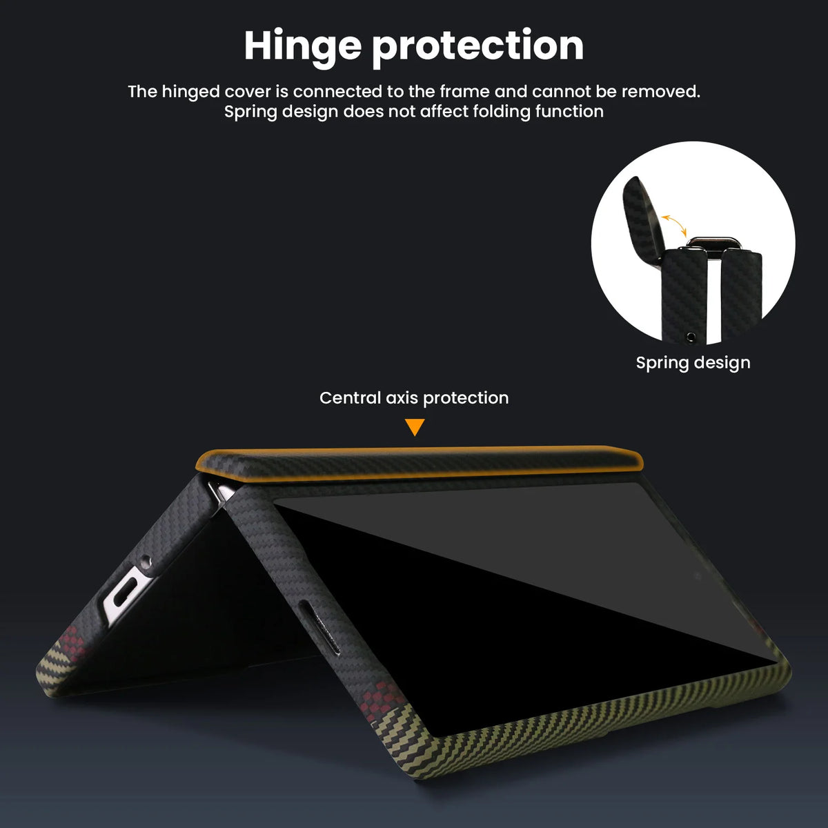Suitable for Samsung Fold7/Fold6/Fold5/Fold4/Fold3 PC Skin-Feel Material, Transparent, High-End Dopamine Color Scheme