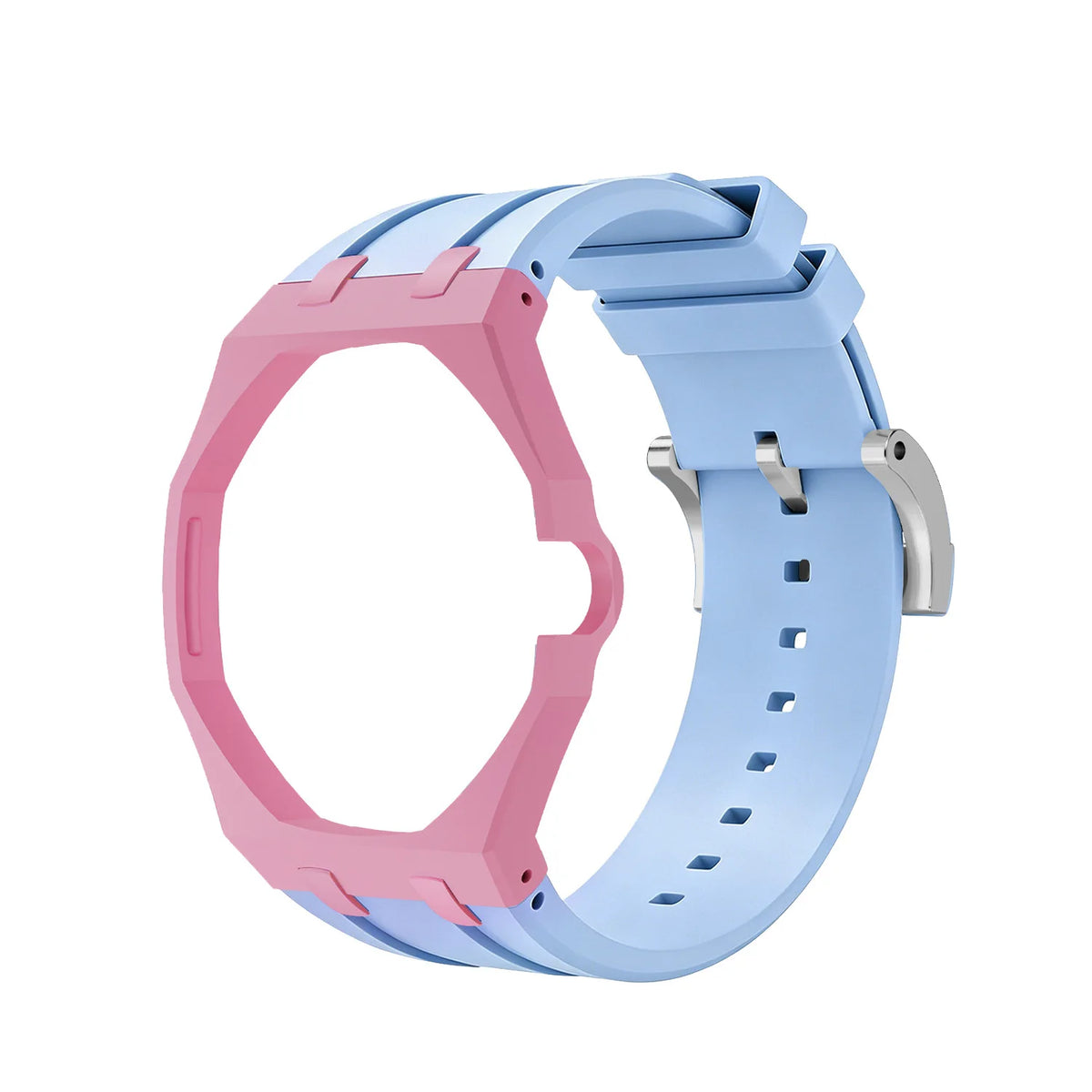 Bioceramics Watch Case+Silicone Band Modification Kit Strap Case Changer To Wristwatch Accessories For Royal Pop