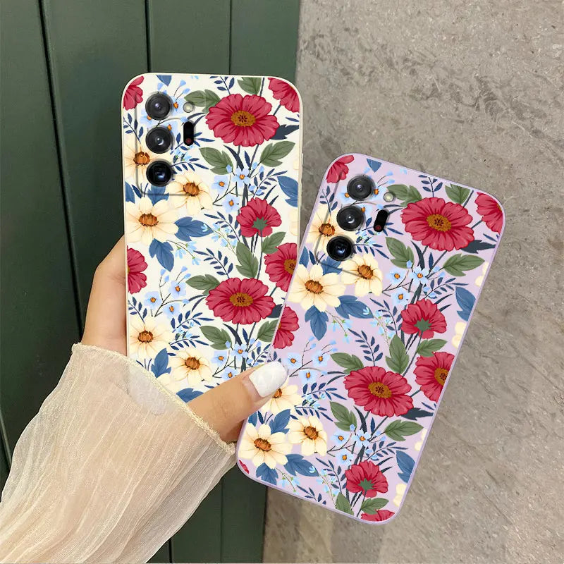 Spring color Silicone Phone Case For Samsung Galaxy Note 20Ultra 20 10 10Plus 10Lite 9 8 M52 M42 M33 M32 M40S M51 M14 M31 Cover