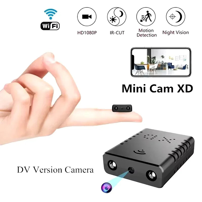 XD Mini Camera Full HD 4K WiFi Night Vision Remote Security Monitoring Home Protection Waterproof Video Recorder