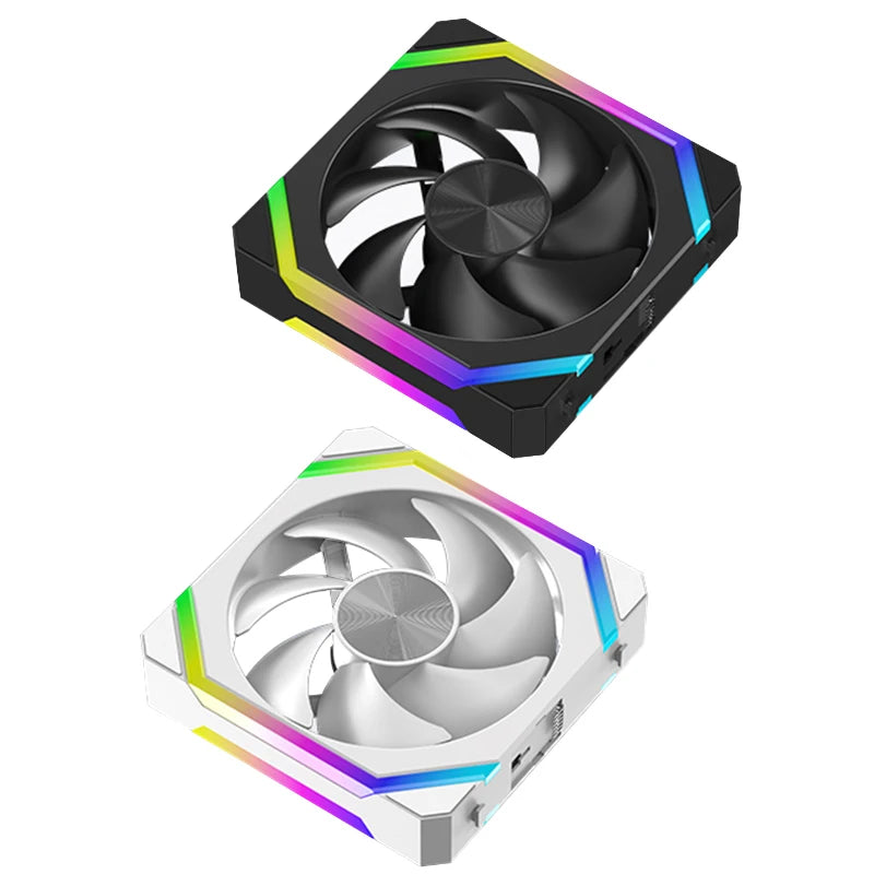 JUMPEAK CS120 ARGB Cooling Fan 360mm 240mm Modular Stackable Splicing Silent 120mm RGB Fans Kit For Gaming PC Case Water Cooler