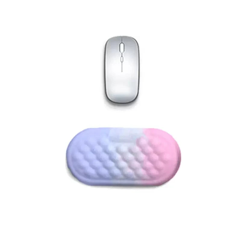 Keyboard Wrist Rest Pad Set Soft Memory Foam Mouse Pad Wrist Support Cushion Pain Relief Ergonomic Computer Mousepad for Office